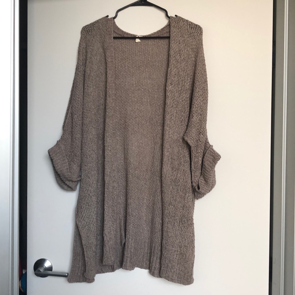 Wishlist Taupe Cardigan
